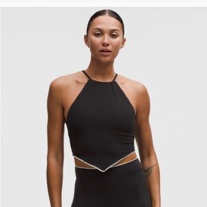 Lululemon Stitch Trim Halter Tank Top